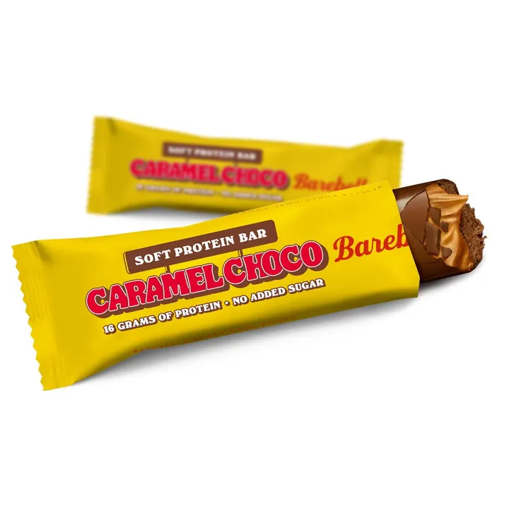Barra Proteica Soft Caramel Choco 55g Barebells