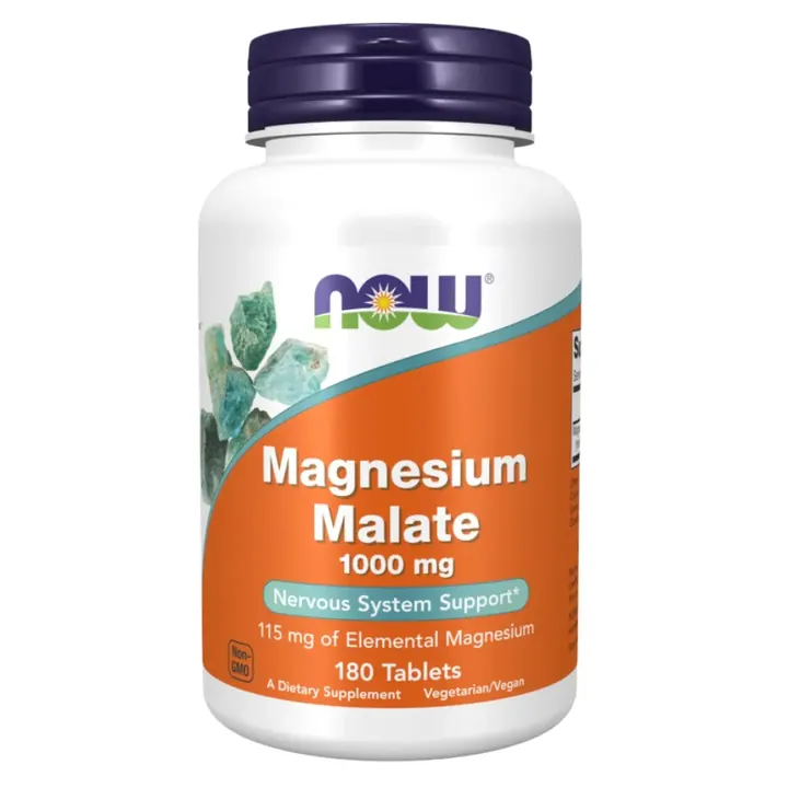 Magnesio Malato 1000mg 180comp NOW c