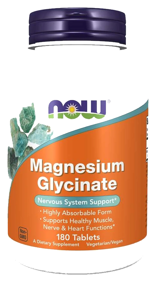 Magnesium Glycinate 2000mg 180caps NOW c