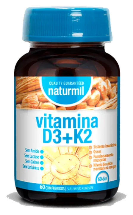 Vitamina D3 + K2 60comp Naturmil