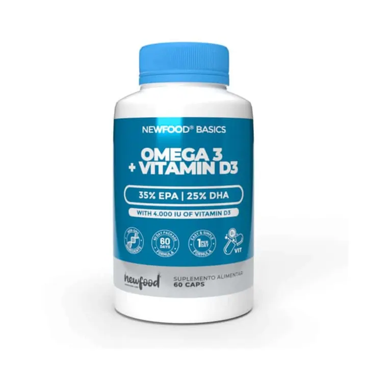 Omega 3 + Vit D3 60caps NewFood