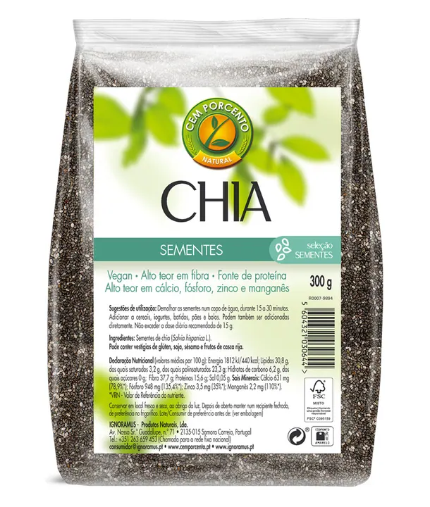 Sementes Chia BIO 500gr ECOSANA Drasanvi